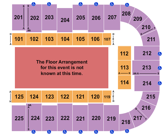 Tucson Arena At Tucson Convention Center PBR Seating Chart